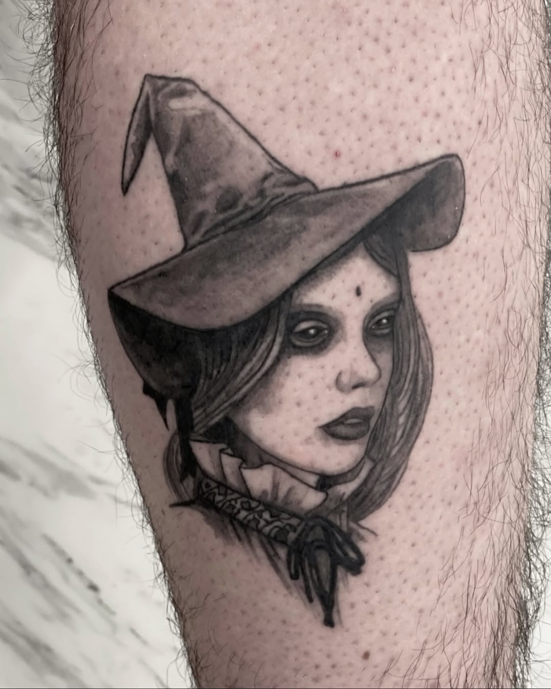 Tattoo by @ergot.tattoo — realism, black_and_grey