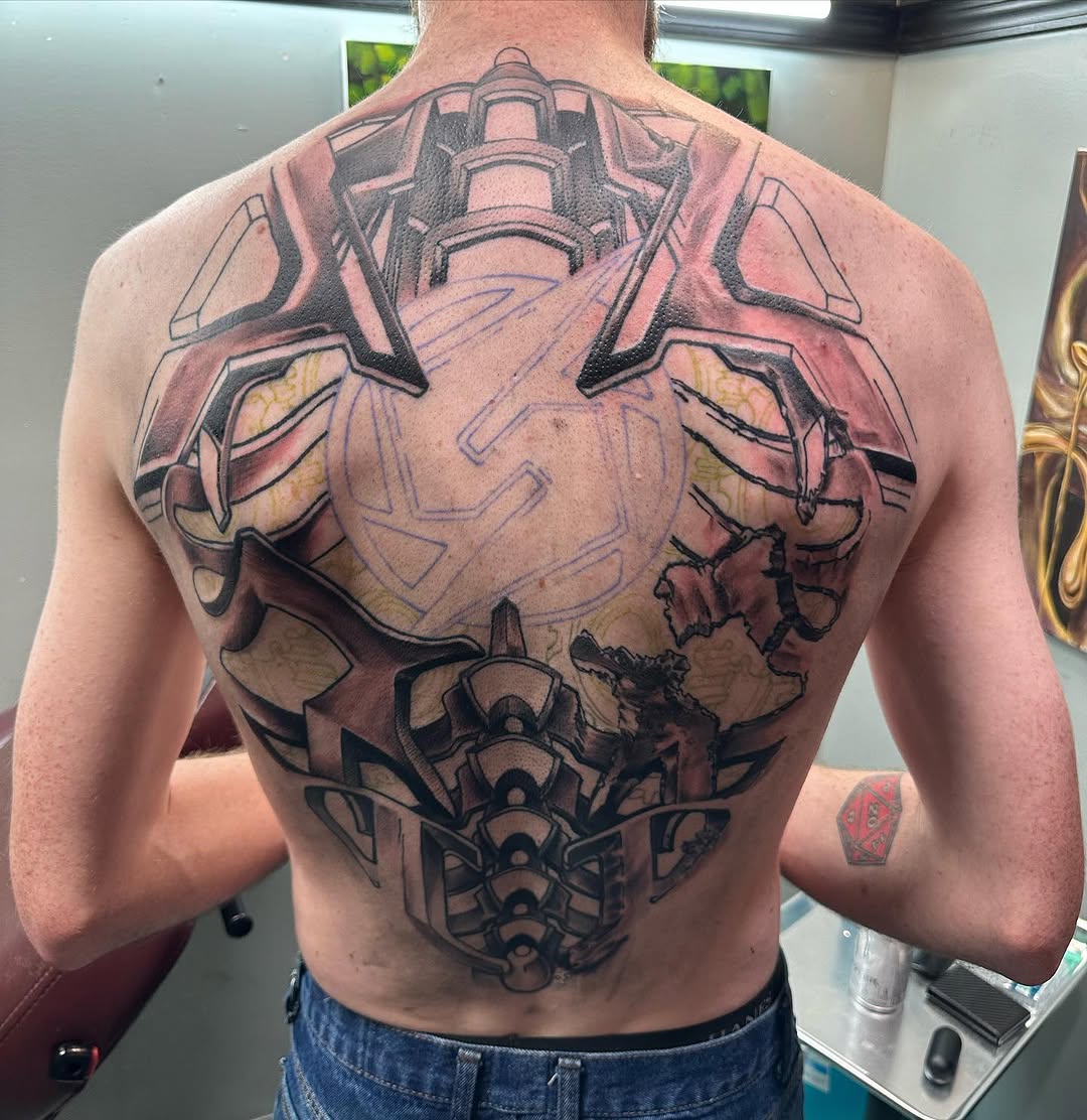 Tattoo by @dingus_art — black_and_grey