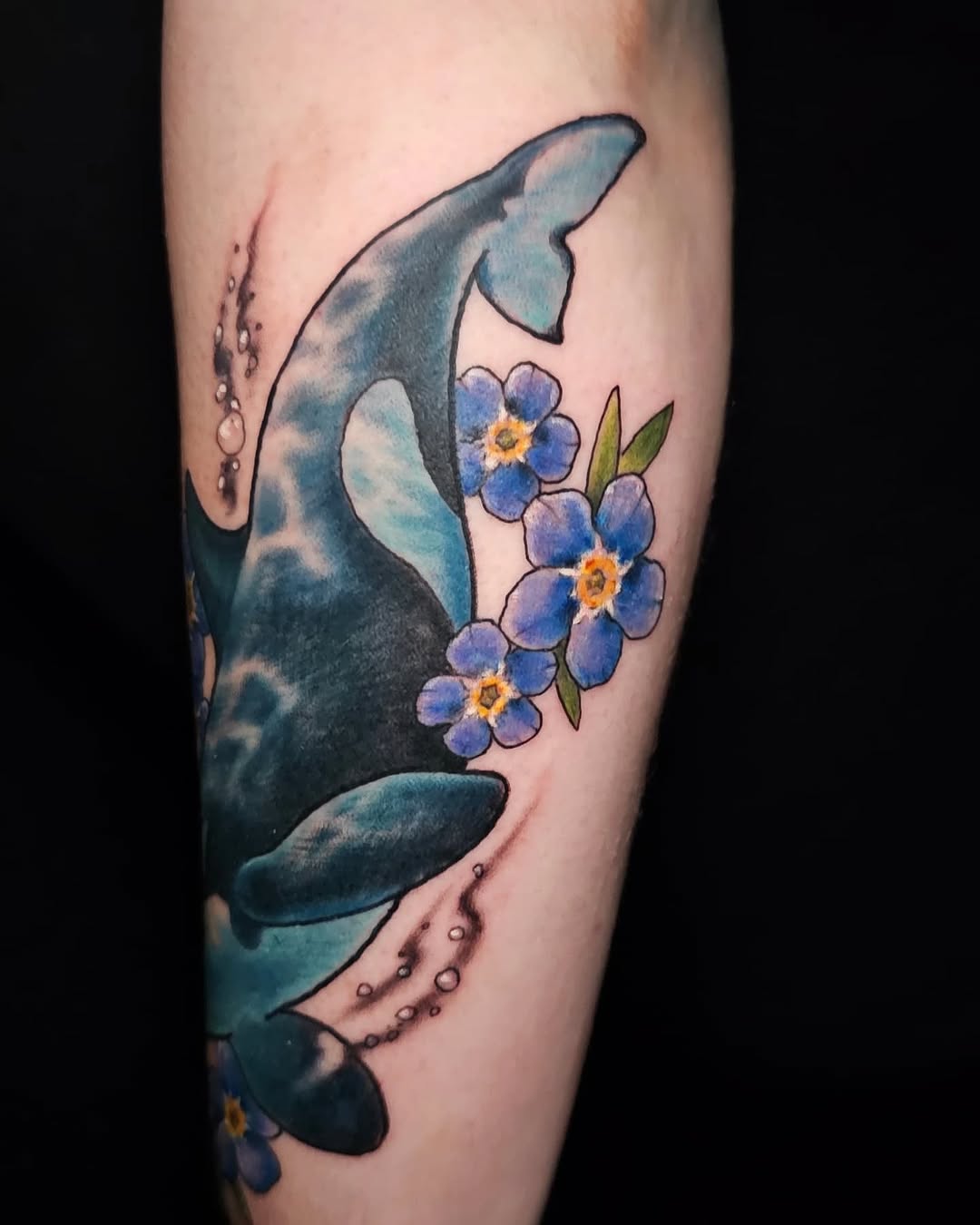 Tattoo by @omni.pleco — realism, watercolor