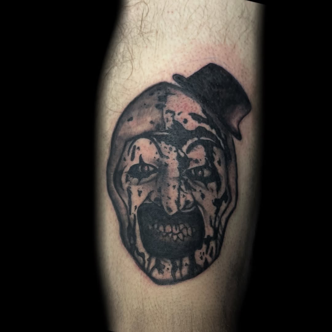 Tattoo by @oledanink โ dark_realism, black_and_grey