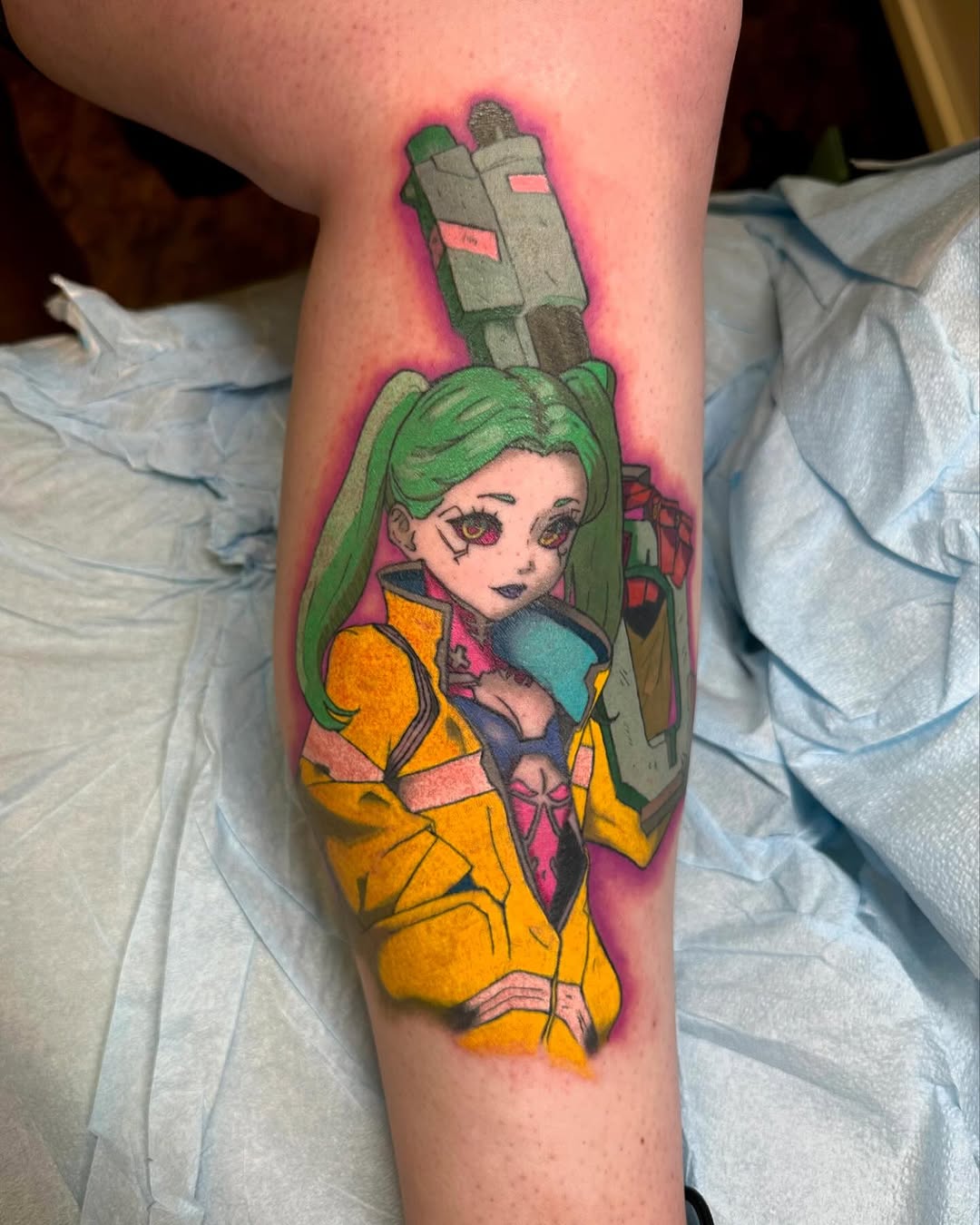 Tattoo by @cazztro.tattoo โ new_school, anime