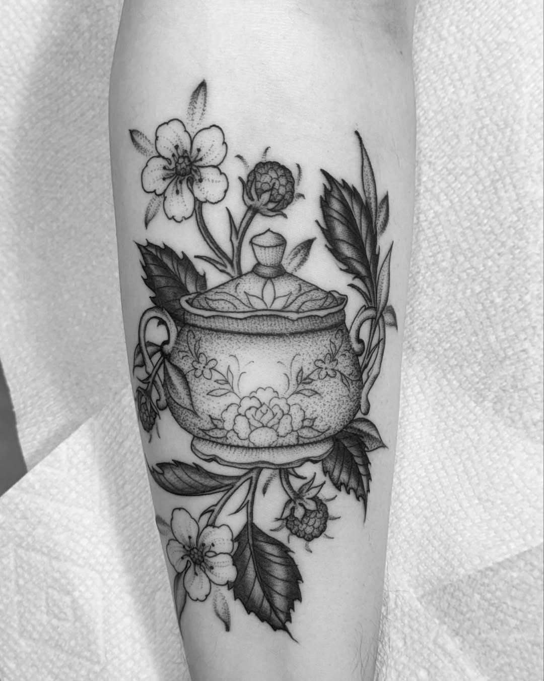 Tattoo by @blackworkboston — black_and_grey, realism