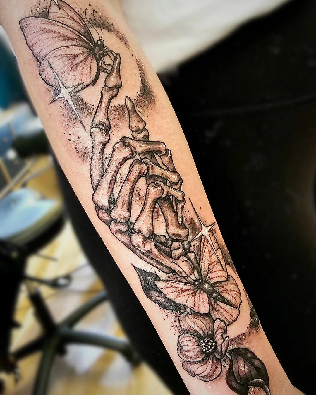 Tattoo by @erinrietzetattoo — realism, black_and_grey