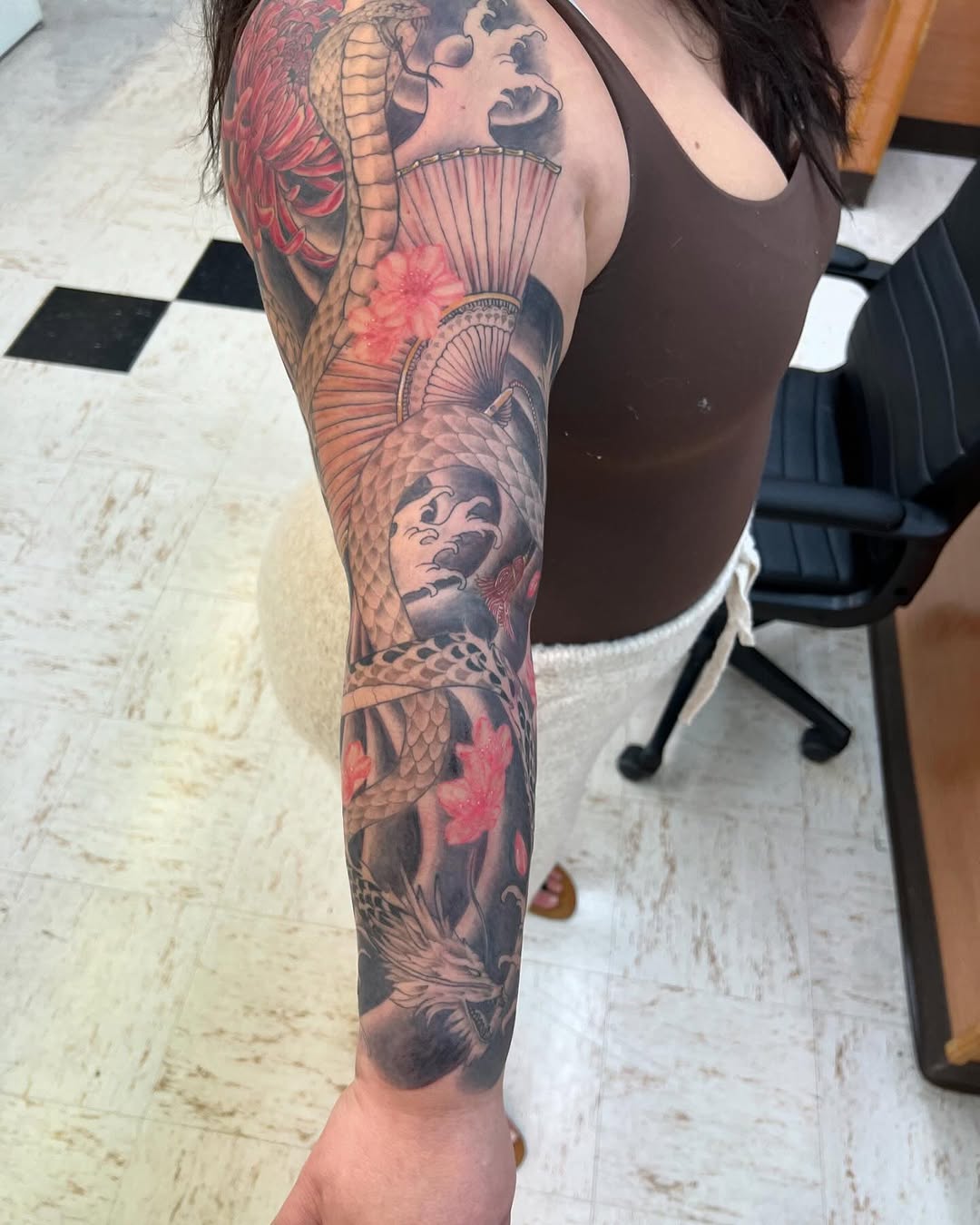Tattoo by @levisawdontattoo — japanese_irezumi, illustrative