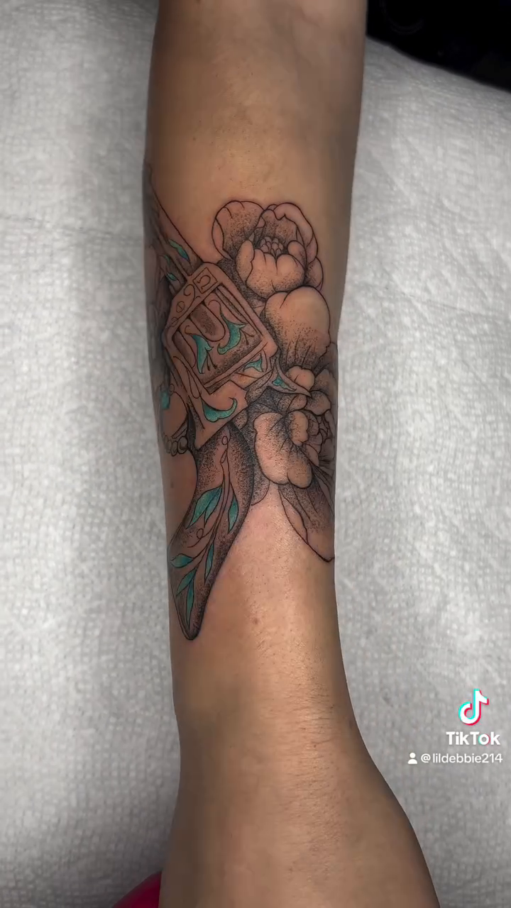 Tattoo by @lildebbie214 — neo_traditional, realism