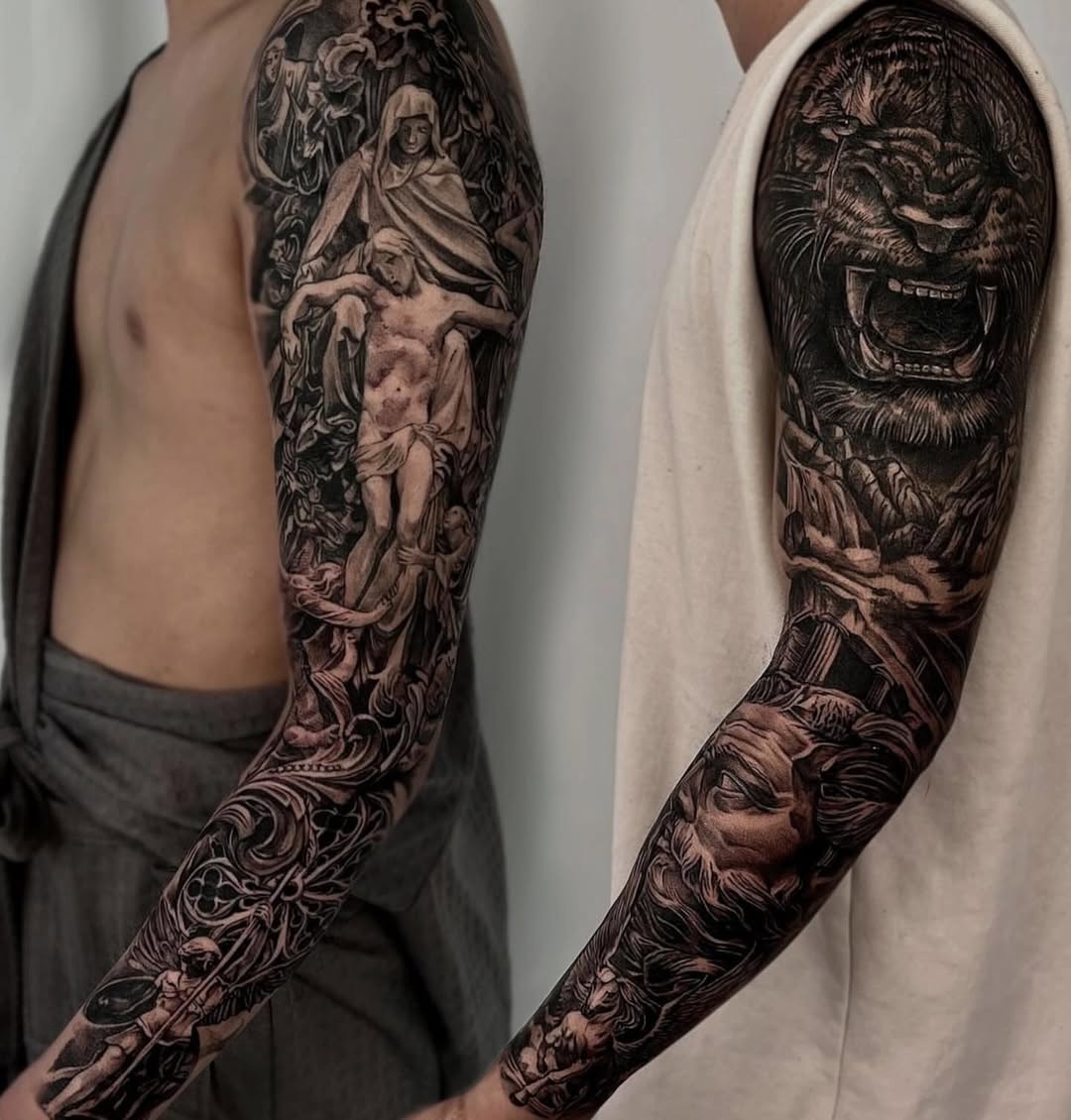 Tattoo by @hari__tattooer — realism, black_and_grey