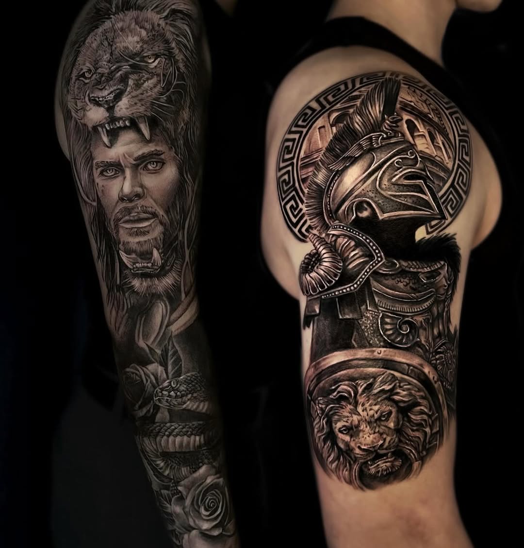 Tattoo by @hari__tattooer — realism, black_and_grey