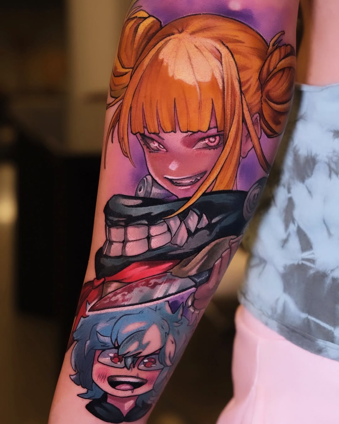 Tattoo by @harleytattooartist β anime, new_school