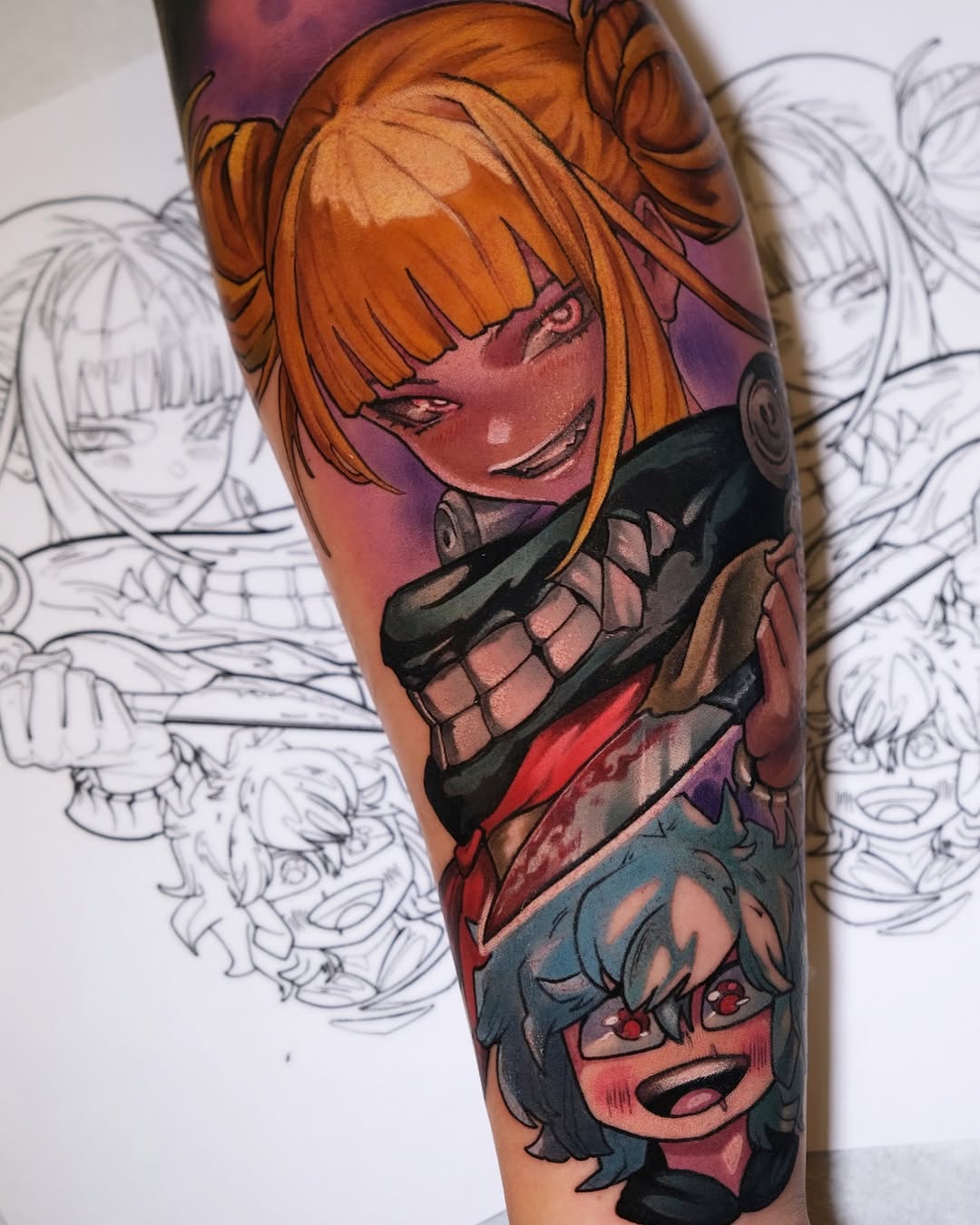 Tattoo by @harleytattooartist β anime, new_school