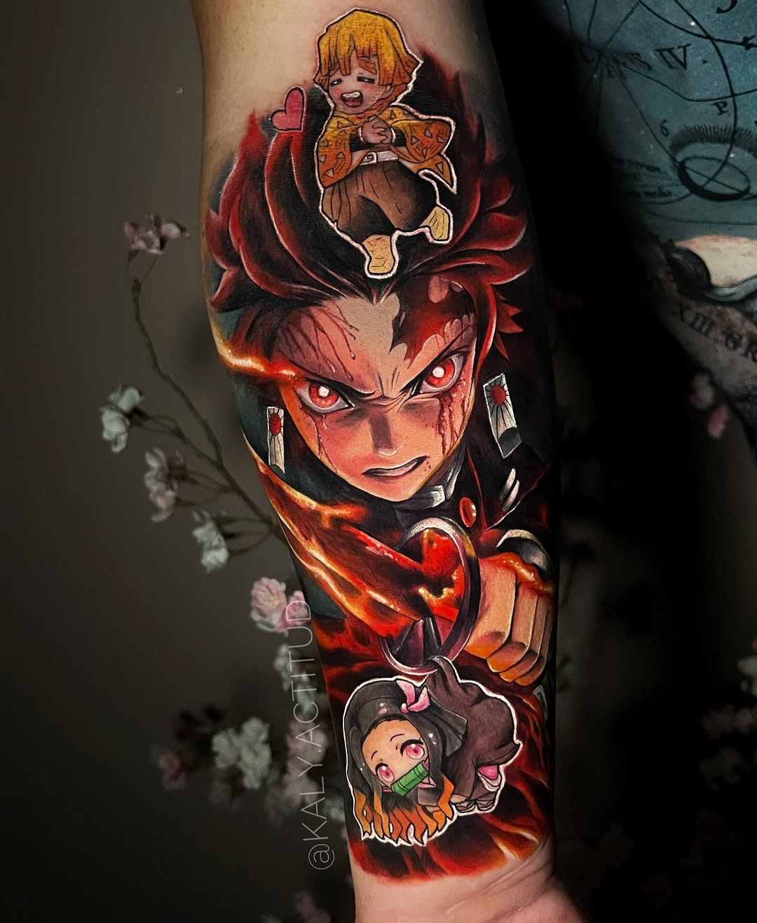 Tattoo by @kaly.actitud — anime, realism