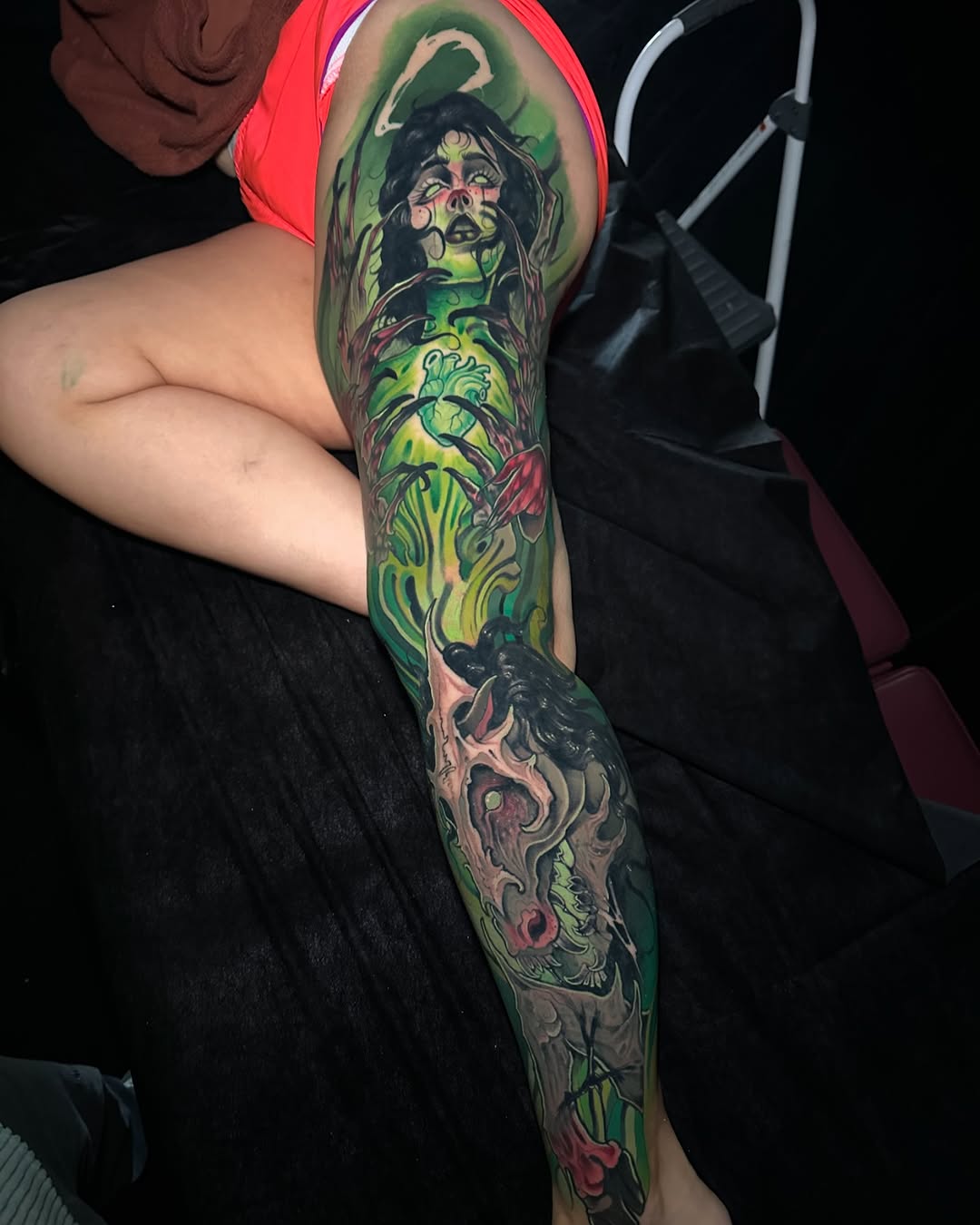 Tattoo by @chance_tattoos — dark_realism, new_school