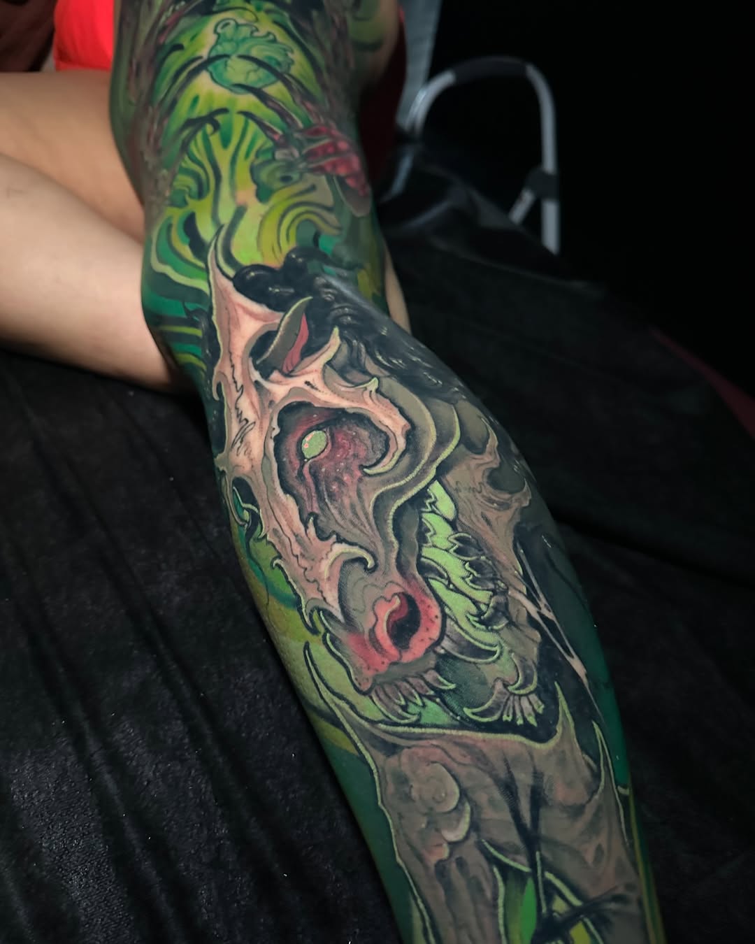Tattoo by @chance_tattoos — dark_realism, blackwork