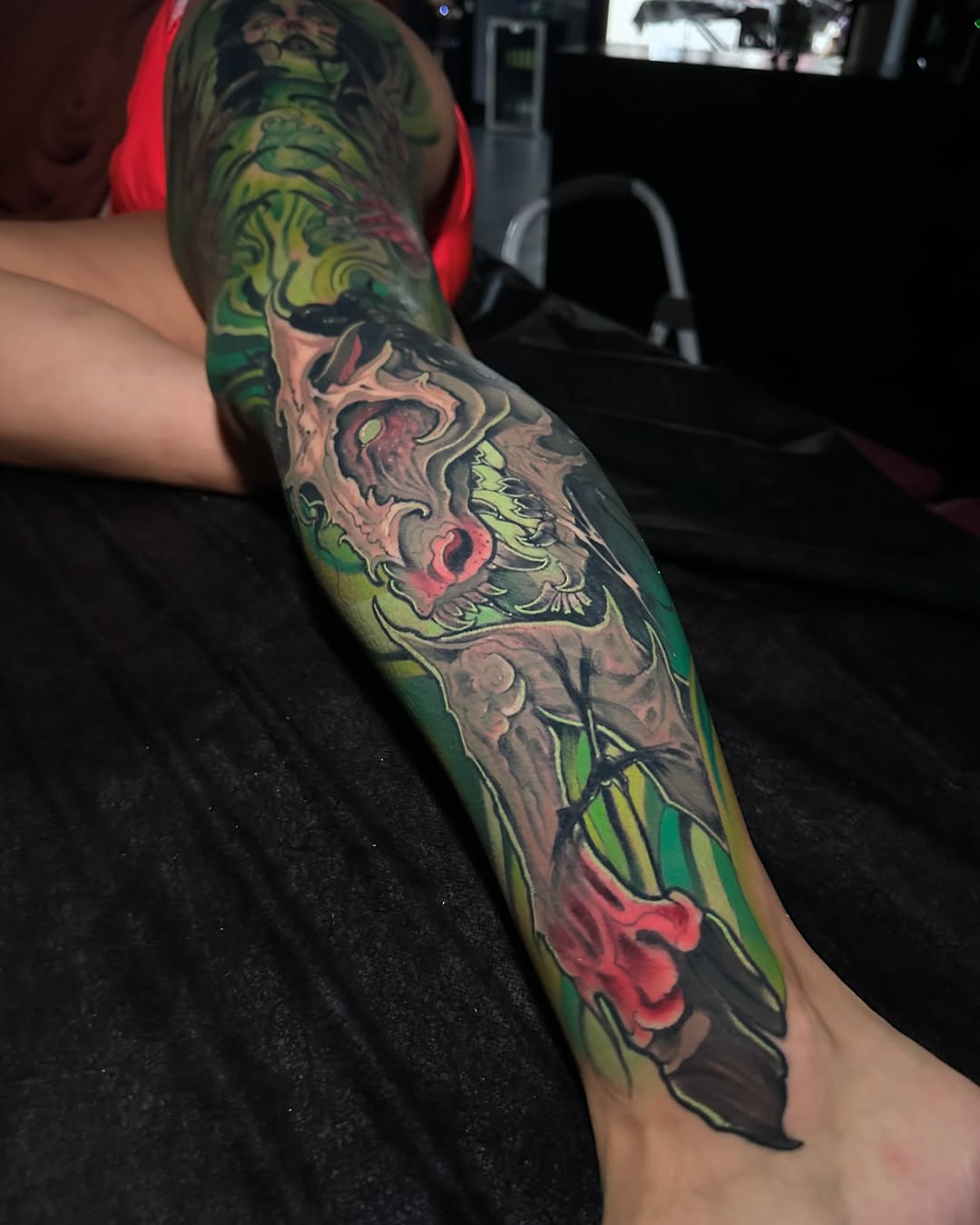 Tattoo by @chance_tattoos — dark_realism, japanese_irezumi