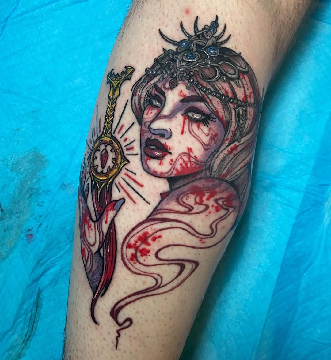 Tattoo by @bonechillingink โ illustrative, dark_realism