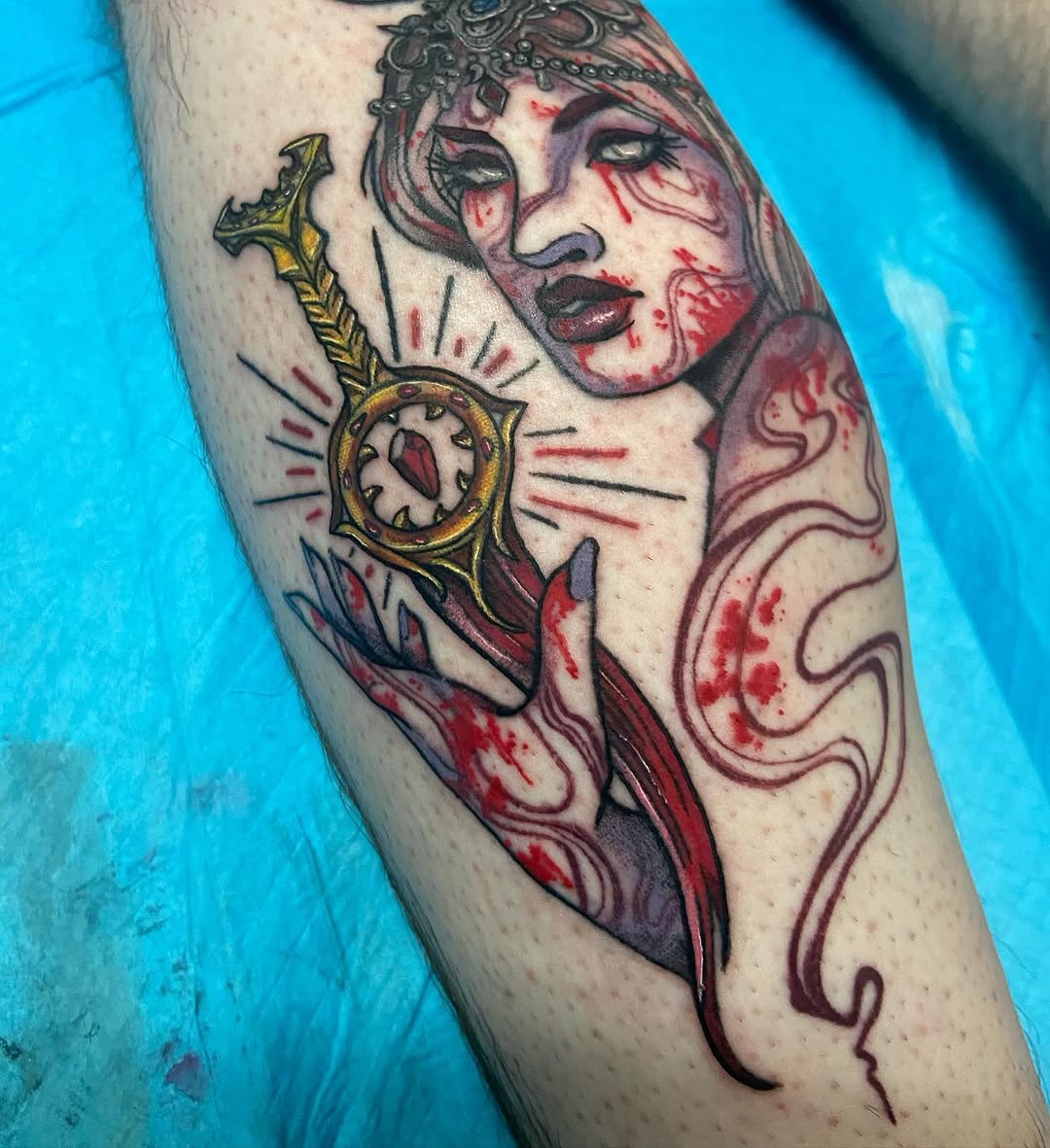 Tattoo by @bonechillingink โ illustrative, dark_realism