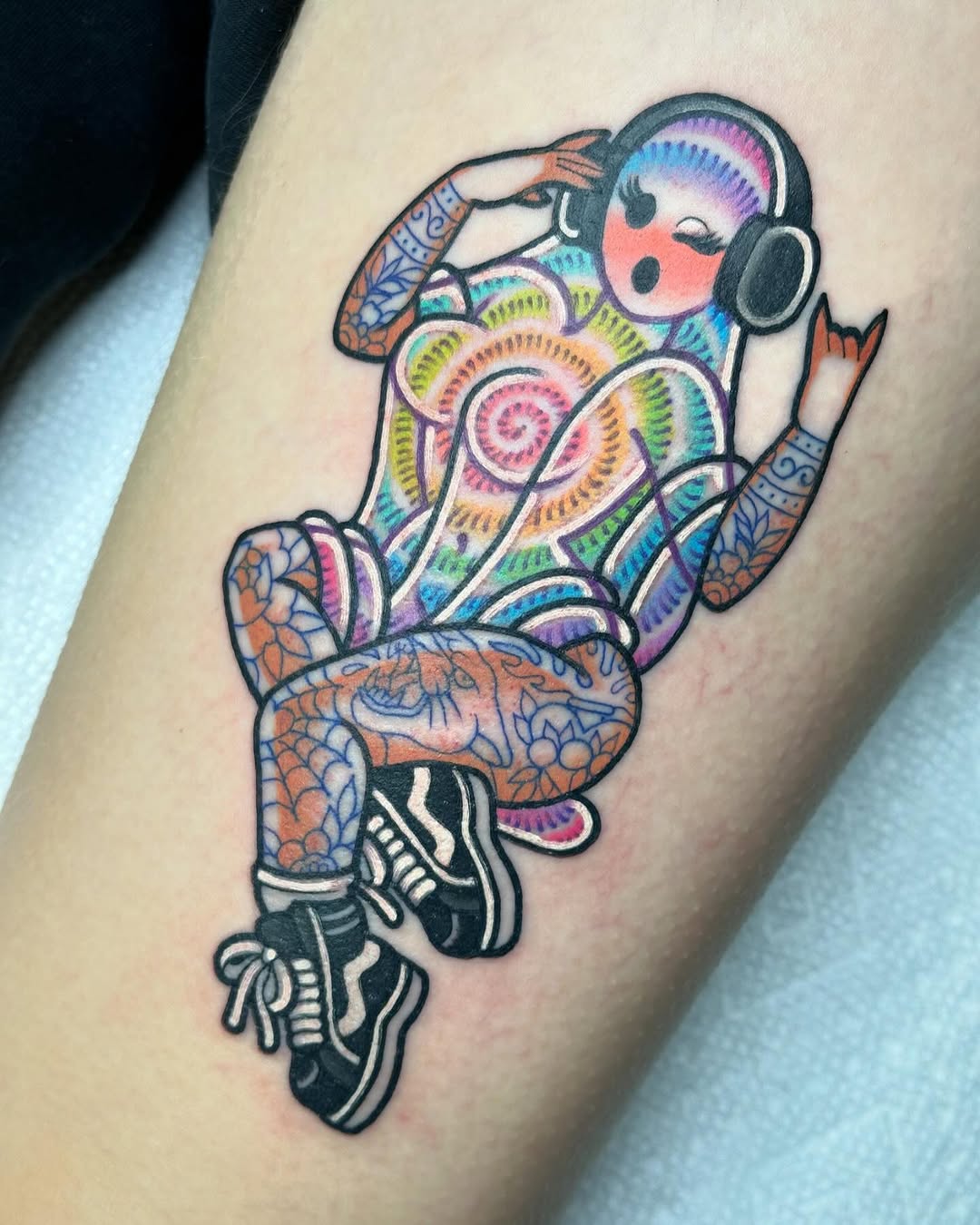 Tattoo by @ginnymarietattoos — new_school, trash_polka