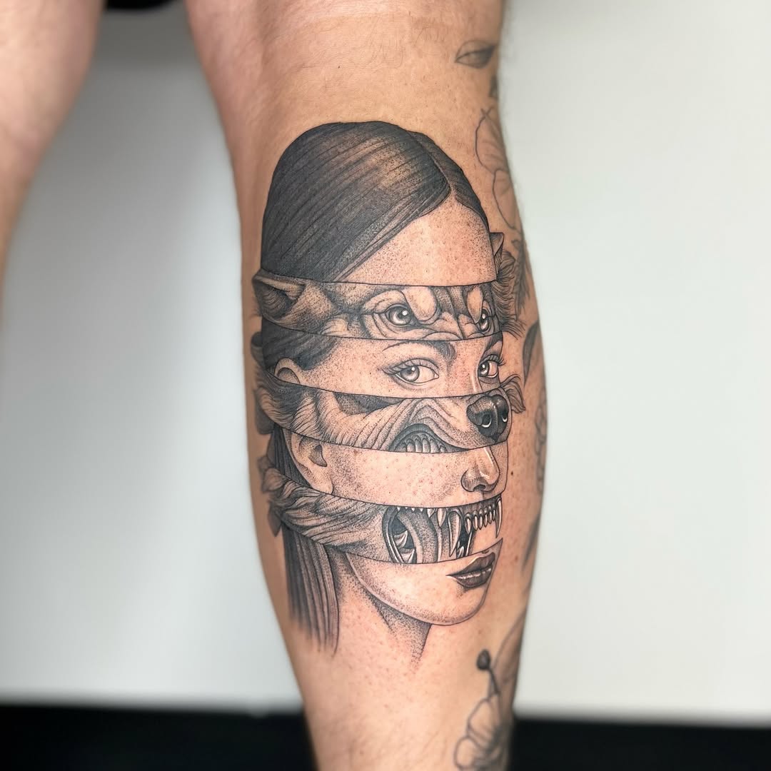 Tattoo by @sailorose_ — realism, dark_realism