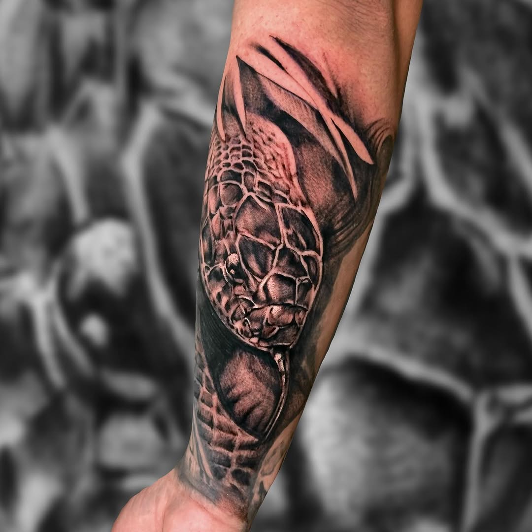 Tattoo by @dalton_king_tattoos — realism, black_and_grey