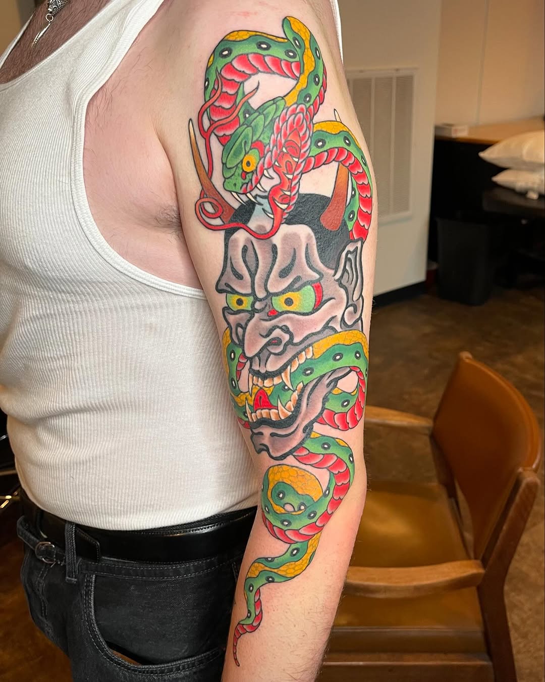 Tattoo by @haydenhoketattoo β american_traditional, japanese_irezumi