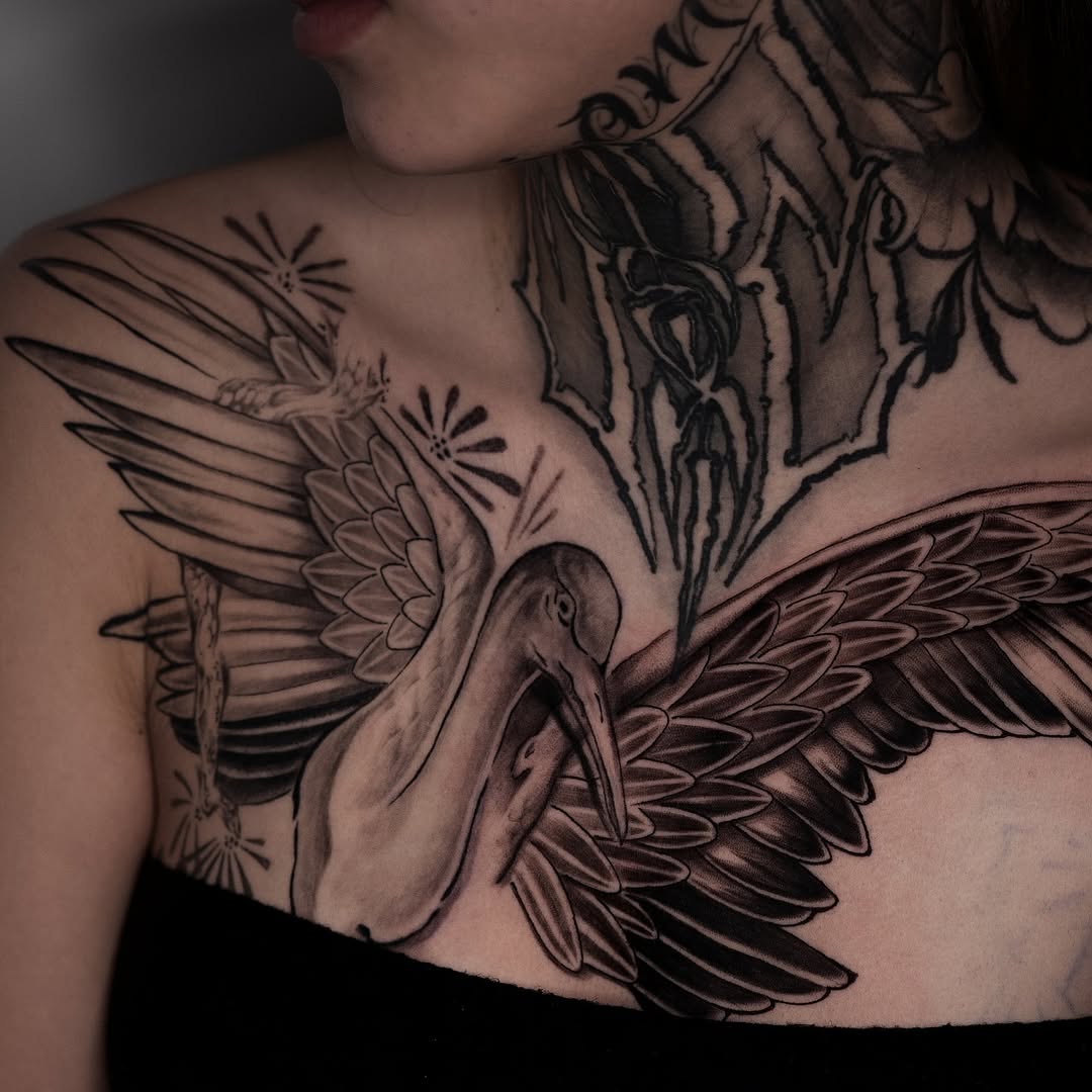 Tattoo by @kuropink_tattoo — realism, black_and_grey