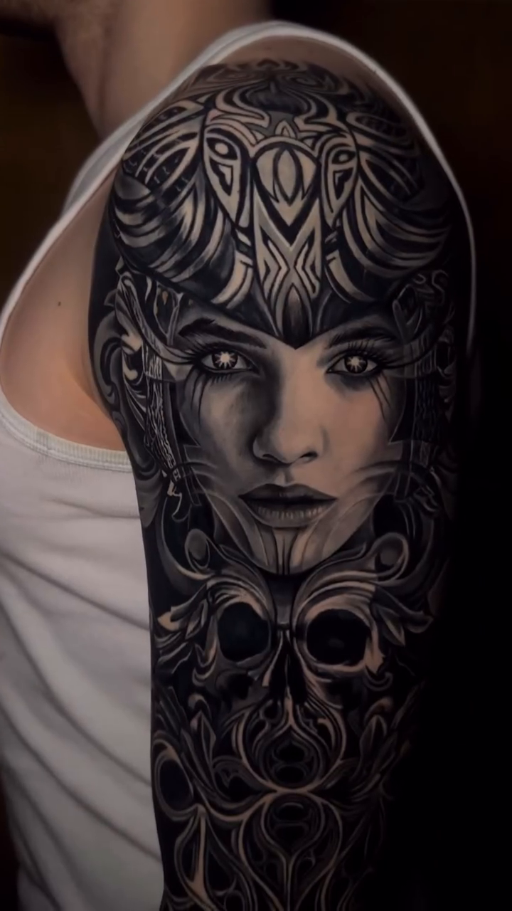 Tattoo by @kiseleva.tattoo — realism, dark_realism