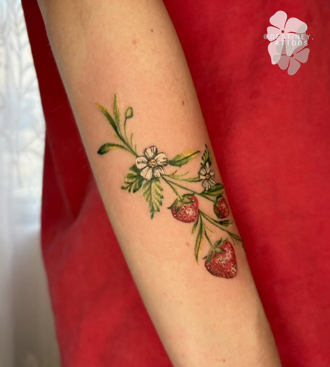 Tattoo by @destiney.tattoos — illustrative, fine_line