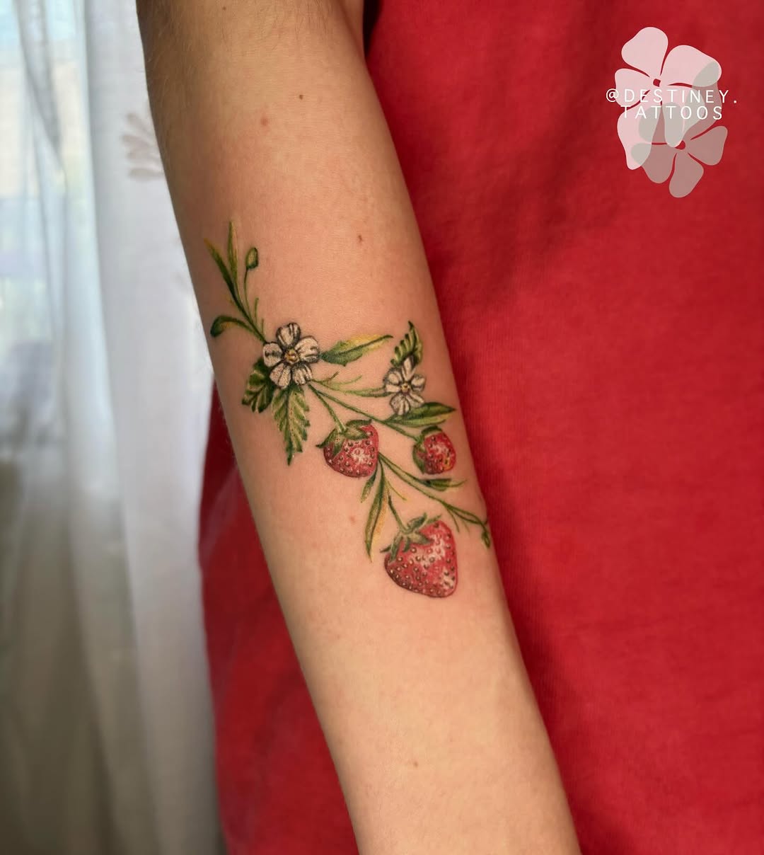 Tattoo by @destiney.tattoos — illustrative, watercolor