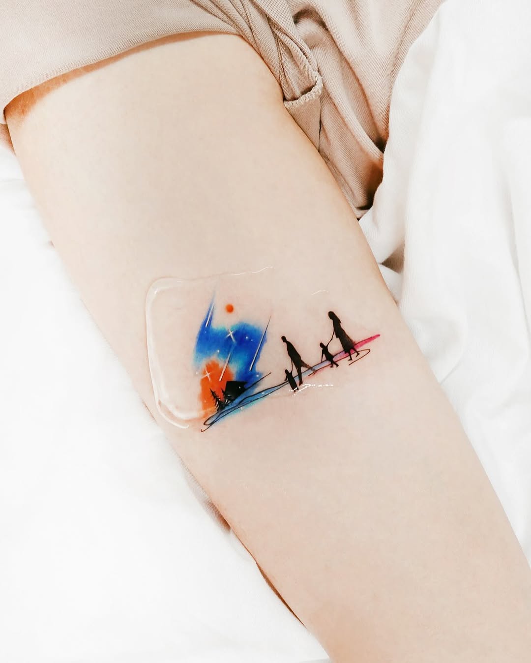 Tattoo by @tattooist_today_do โ watercolor, fine_line