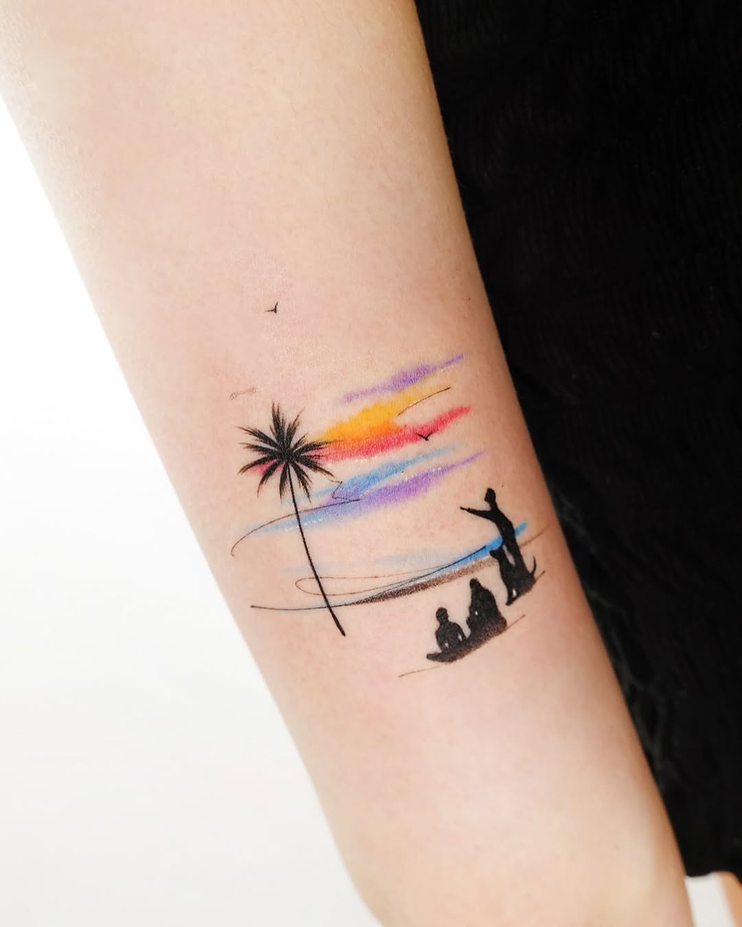 Tattoo by @tattooist_today_do โ watercolor, fine_line