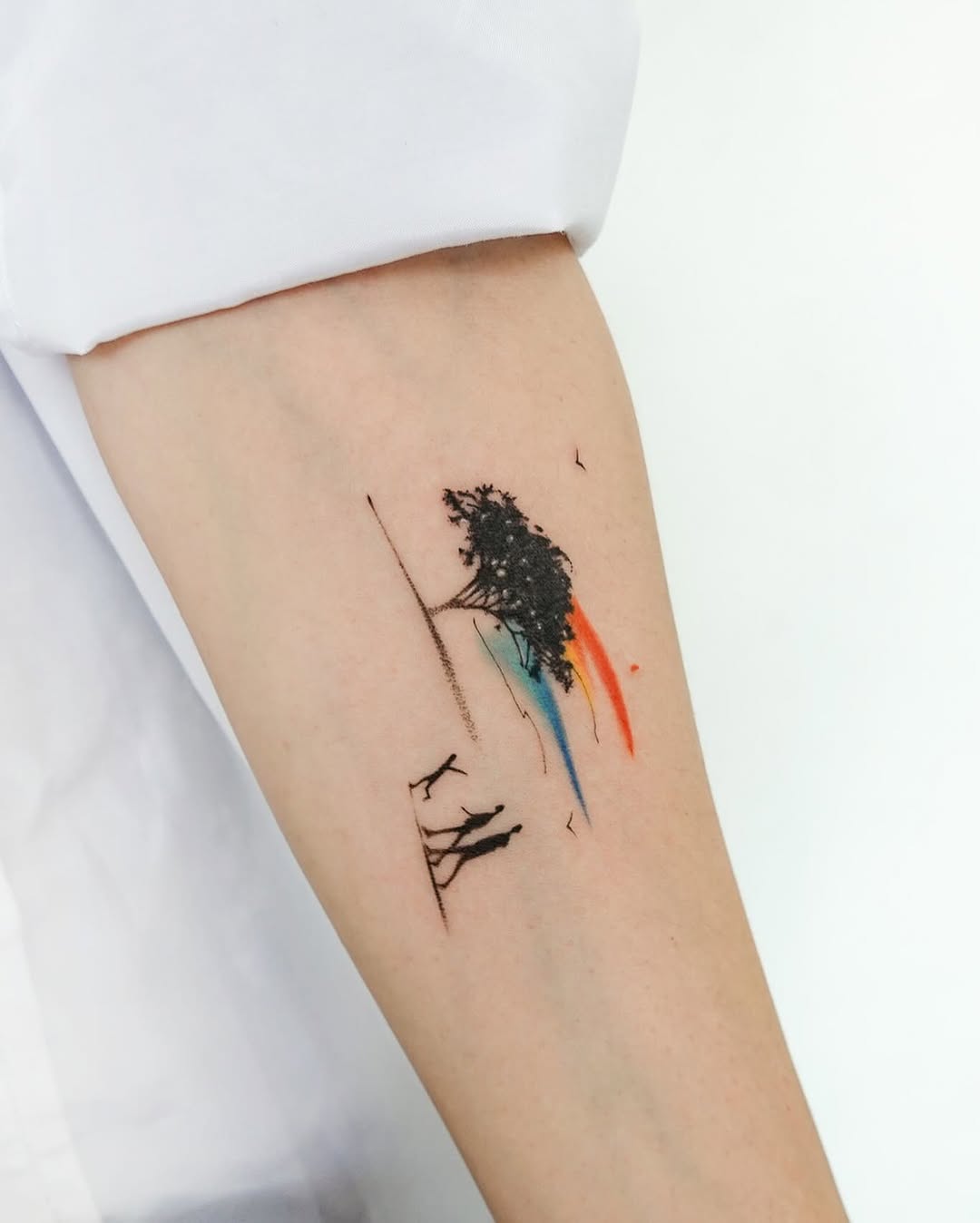 Tattoo by @tattooist_today_do โ fine_line, watercolor