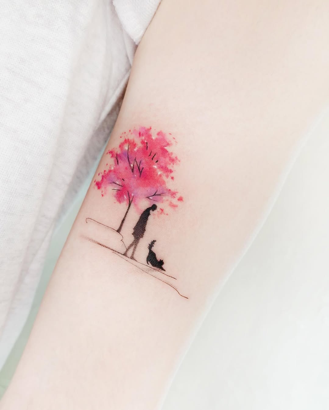 Tattoo by @tattooist_today_do โ watercolor, fine_line