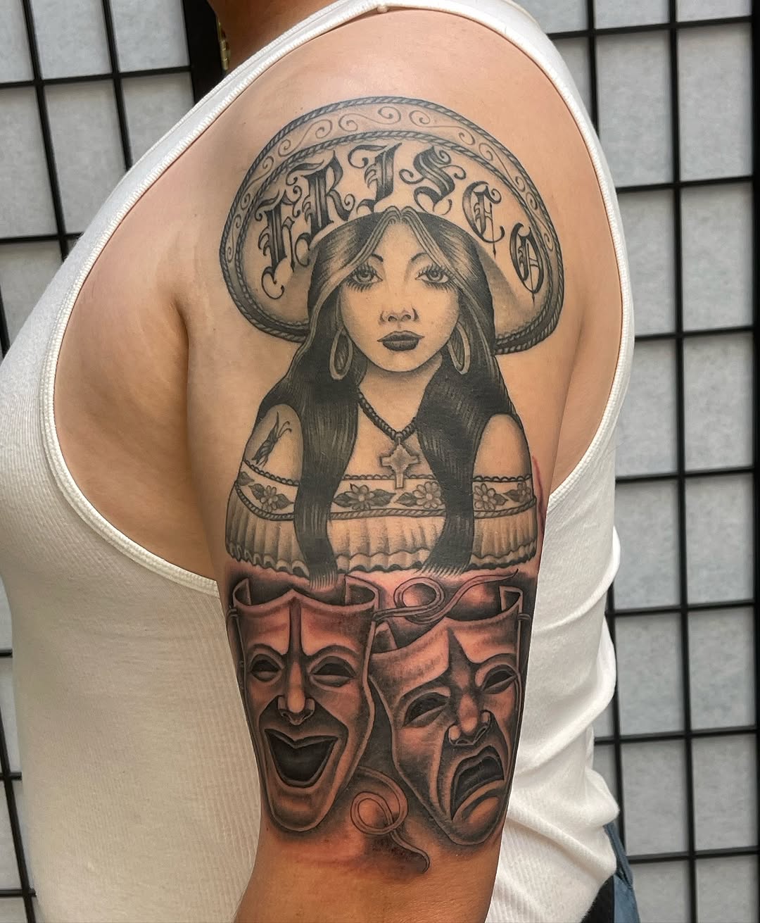 Tattoo by @jonah_levin — chicano, black_and_grey