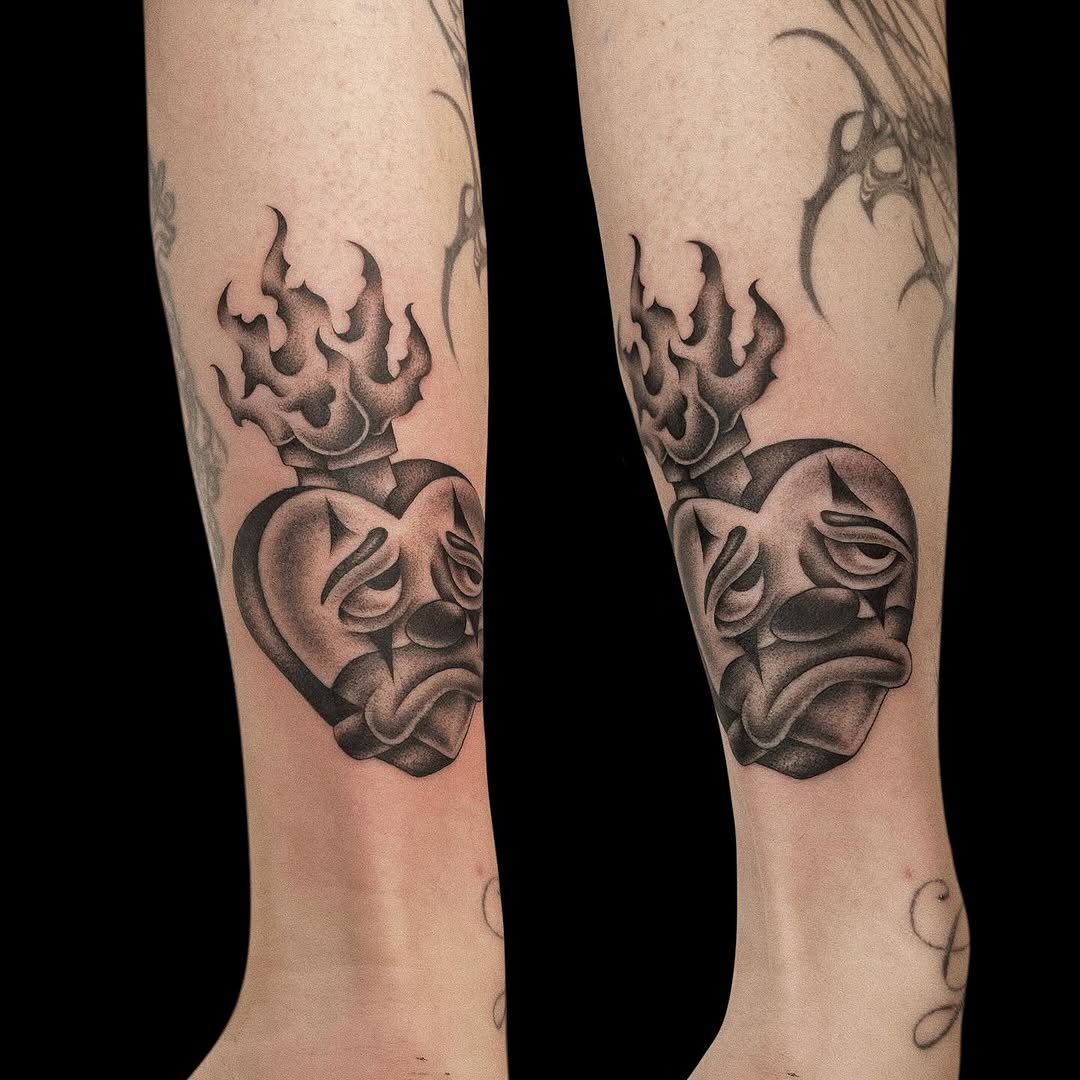 Tattoo by @wizdtattoo — chicano, black_and_grey