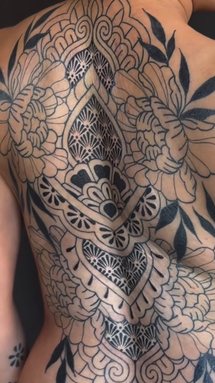 Tattoo by @mystic_tattooing — ornamental, black_and_grey