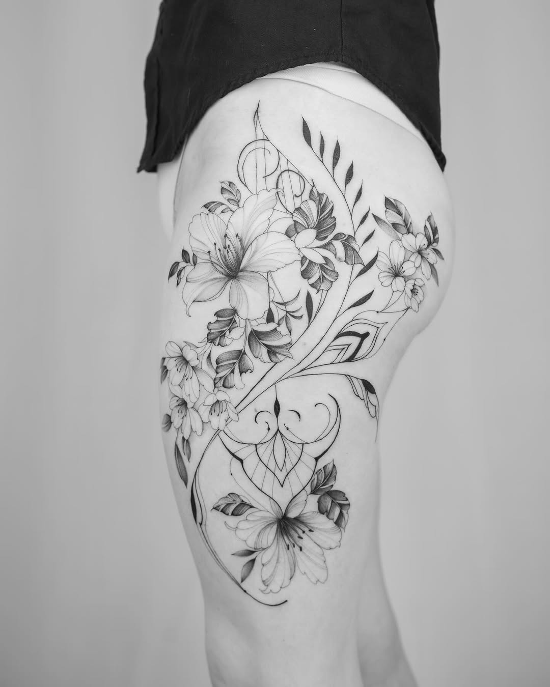 Tattoo by @leo.6tattoo — black_and_grey