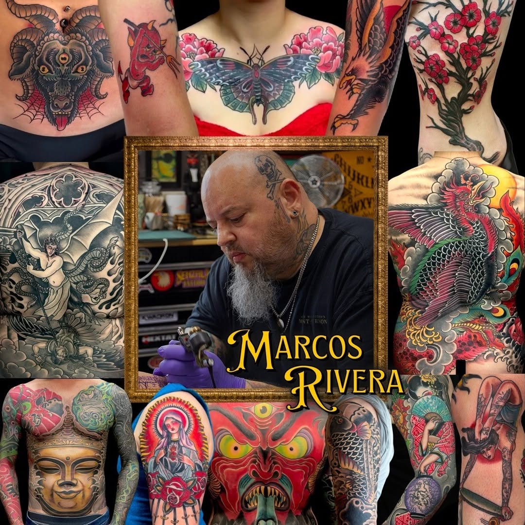 Tattoo by @marcosrivera_tattoo — japanese_irezumi, american_traditional