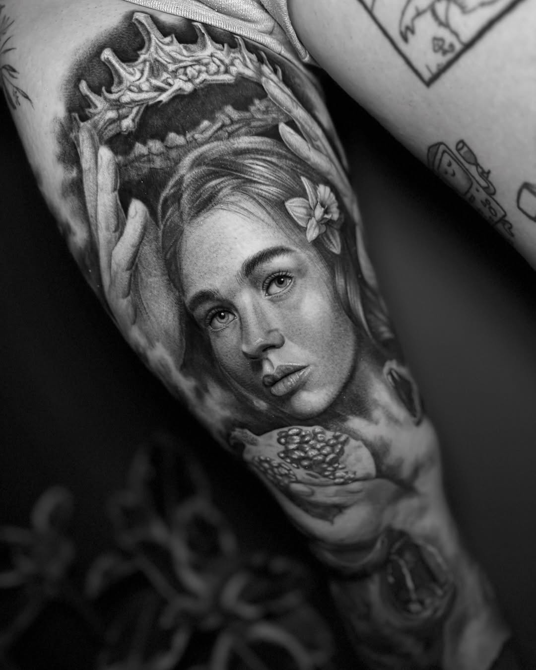 Tattoo by @kenndo.art — realism, black_and_grey