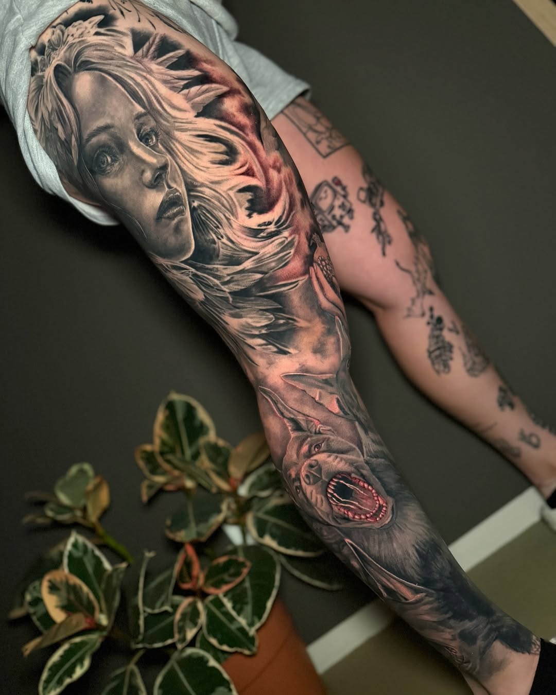 Tattoo by @kenndo.art — realism, black_and_grey