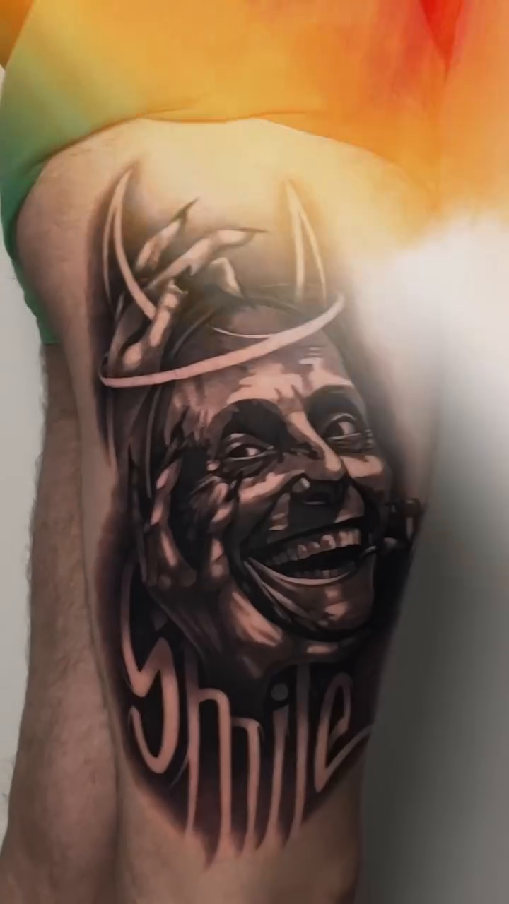 Tattoo by @vudi_tattoo — realism, lettering_script