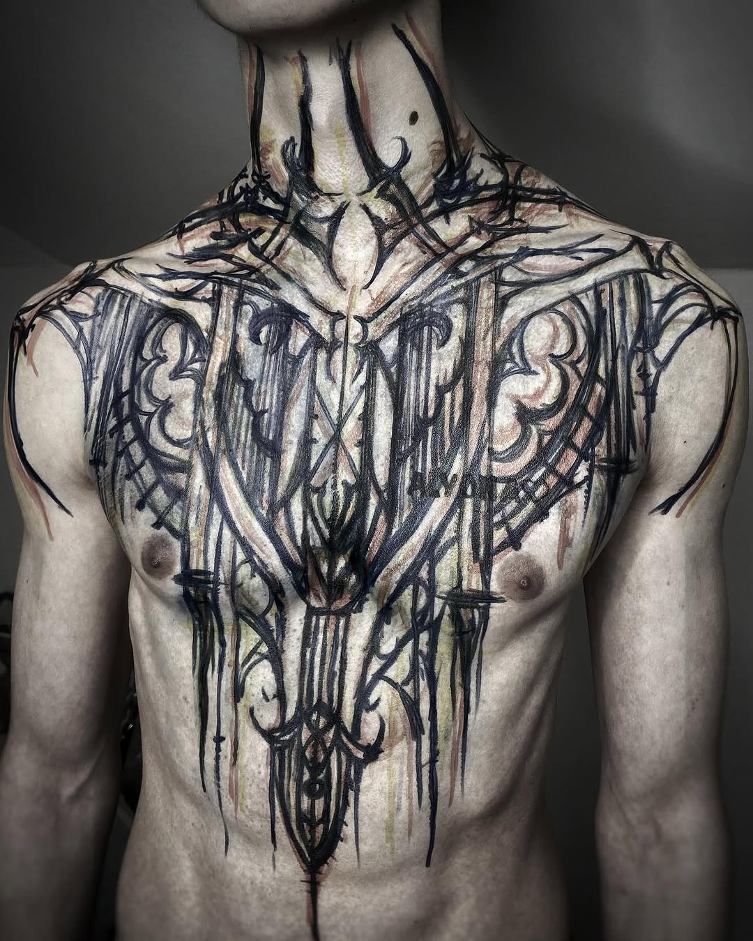 Tattoo by @platellina_ink — blackwork