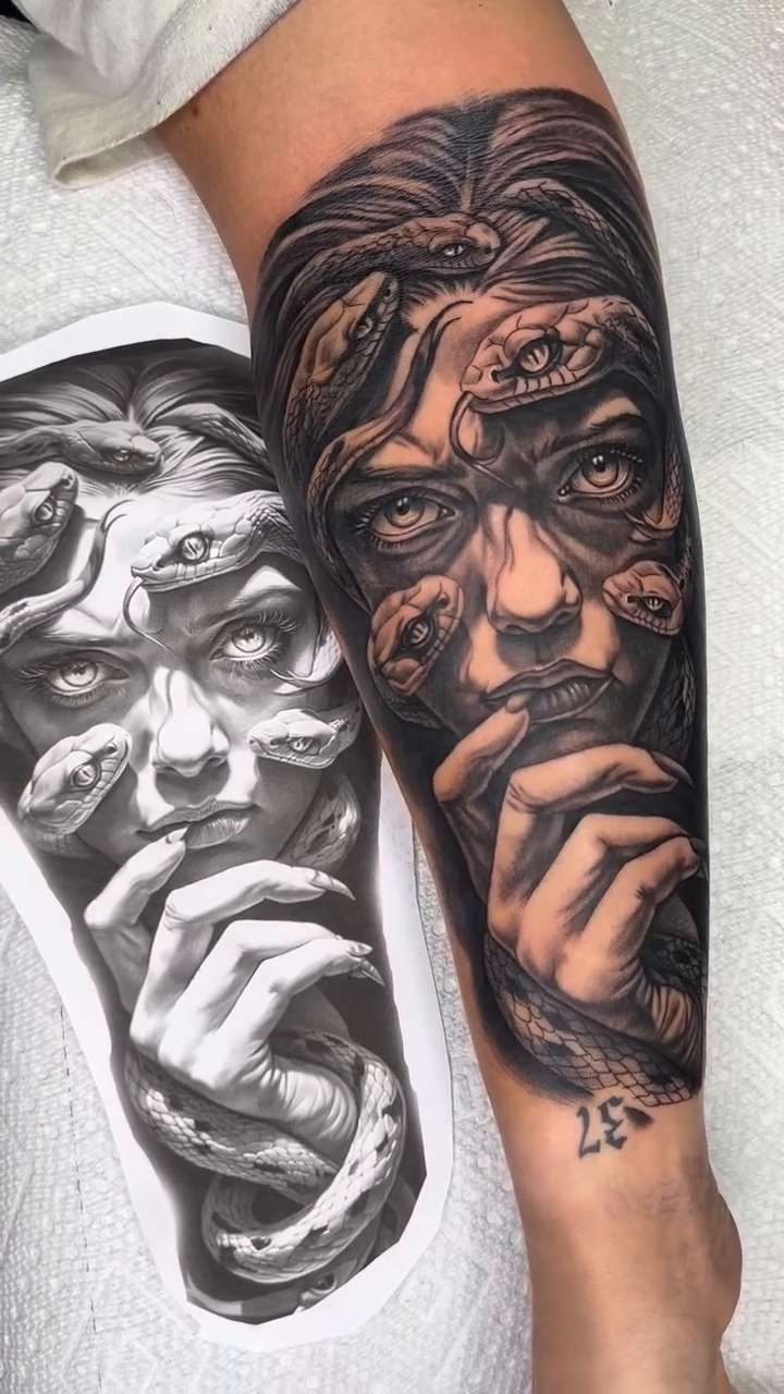 Tattoo by @jettjansky — realism, black_and_grey