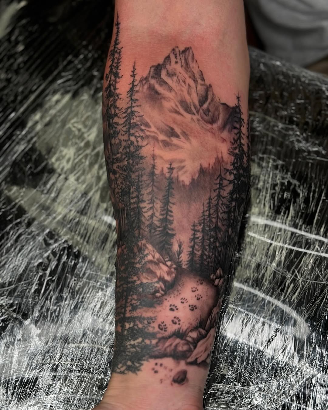 Tattoo by @panda13tattoos — realism, black_and_grey