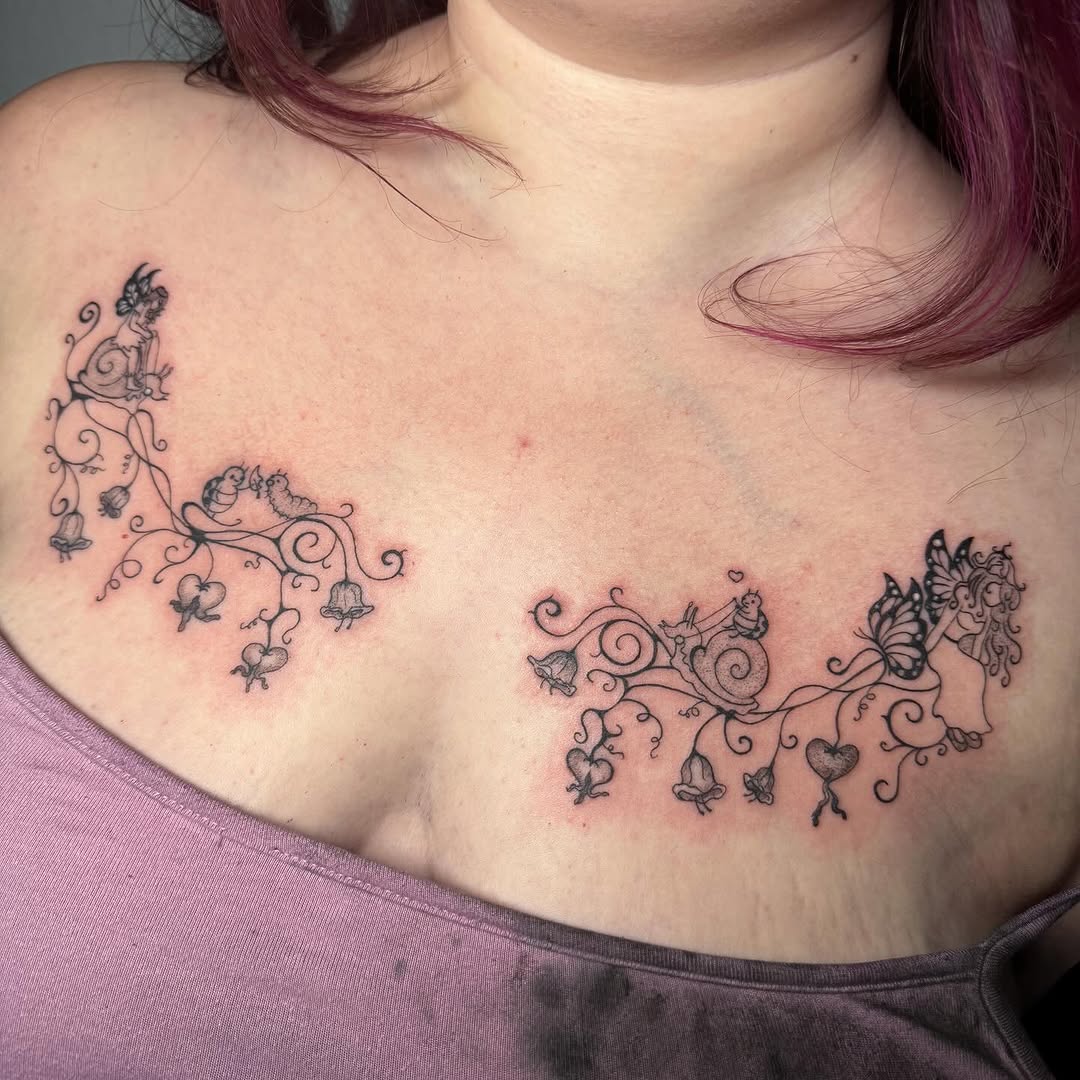 Tattoo by @kittystitches.ink — fine_line, illustrative