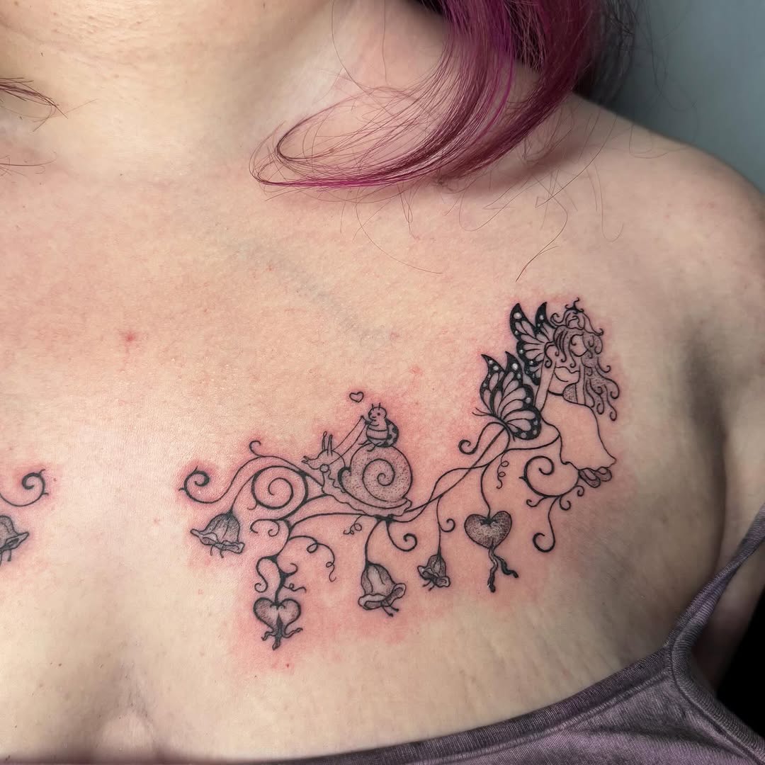 Tattoo by @kittystitches.ink — fine_line, illustrative