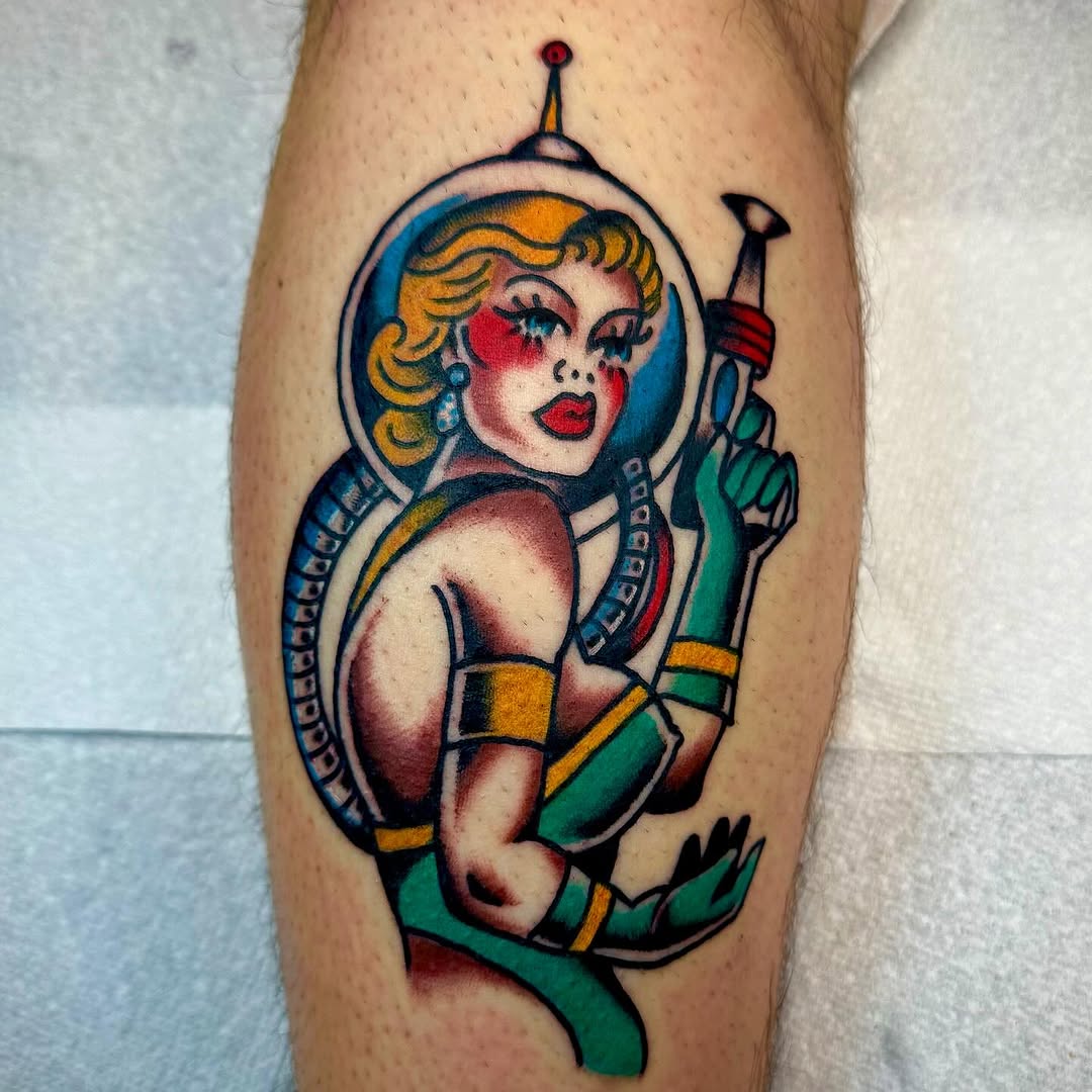Tattoo by @christine_montoya.art — american_traditional, illustrative