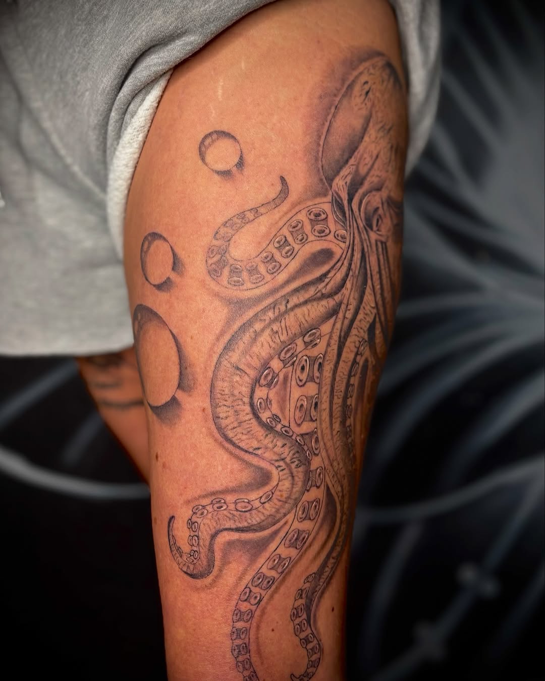 Tattoo by @brixtatts — black_and_grey, realism