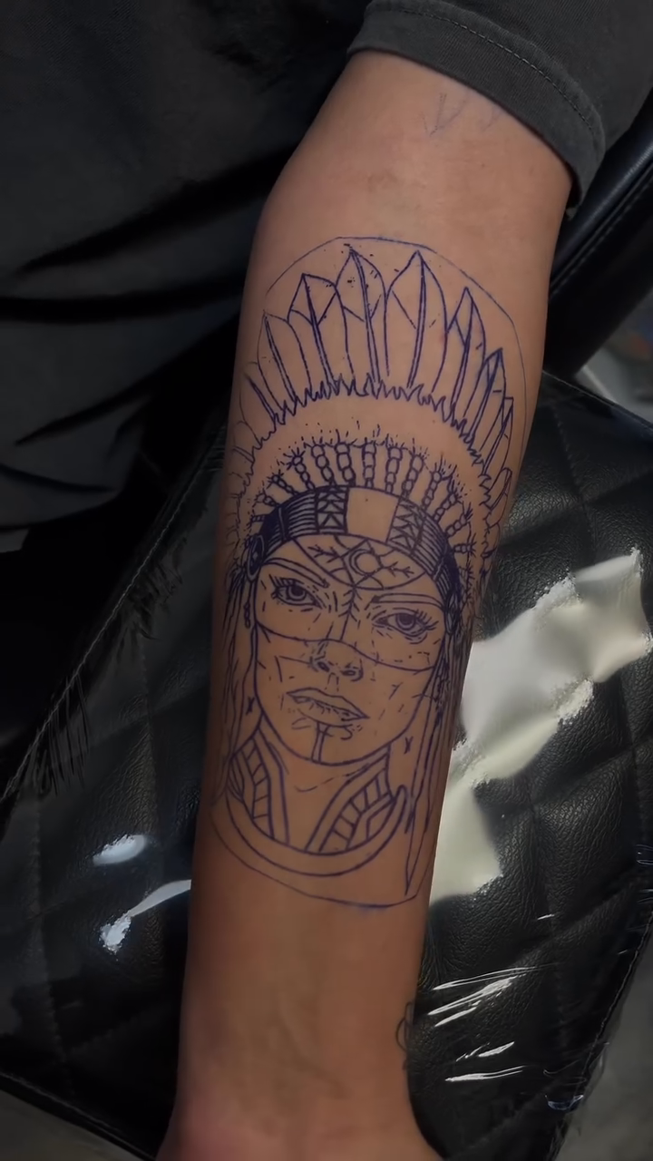 Tattoo by @oledanink โ realism, black_and_grey