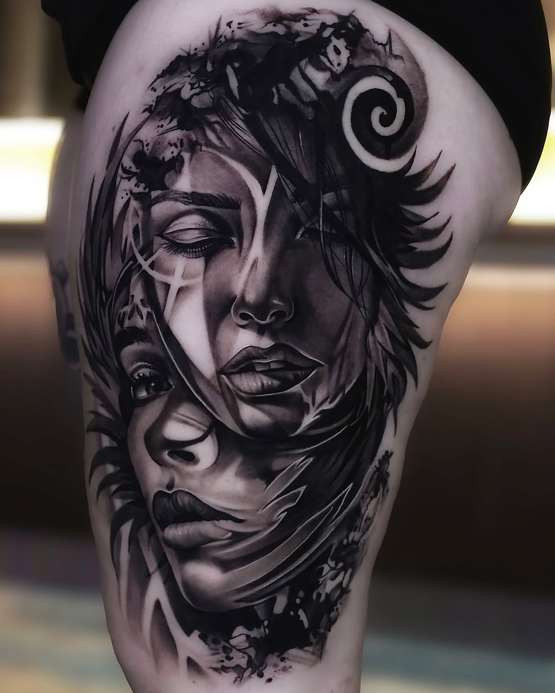 Tattoo by @tonyfranktattoos — black_and_grey, realism
