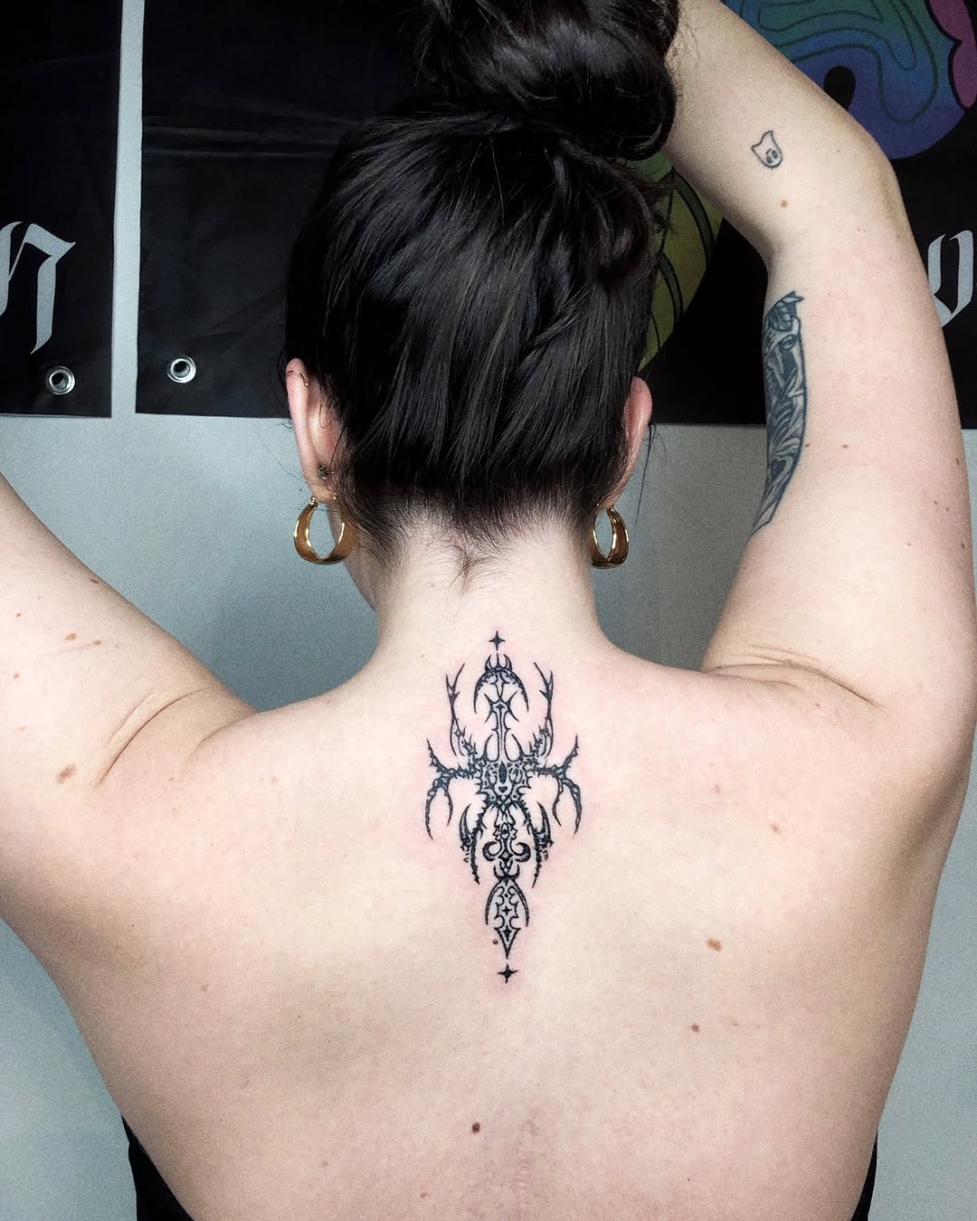 Tattoo by @oykuinkslove — blackwork, ornamental