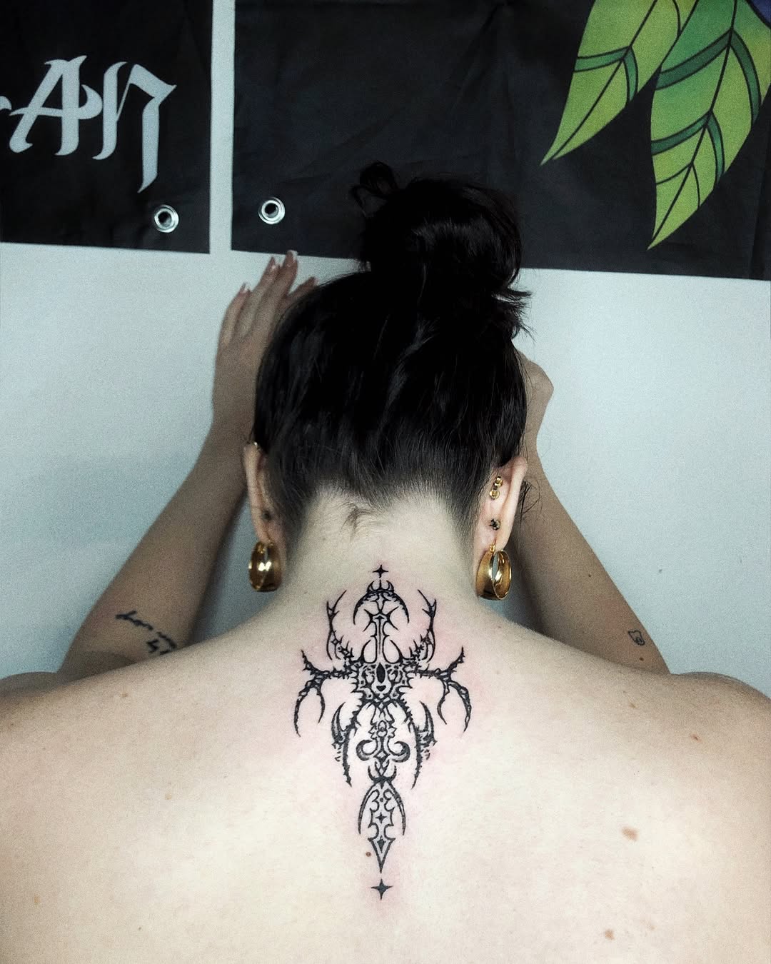 Tattoo by @oykuinkslove — blackwork, ornamental